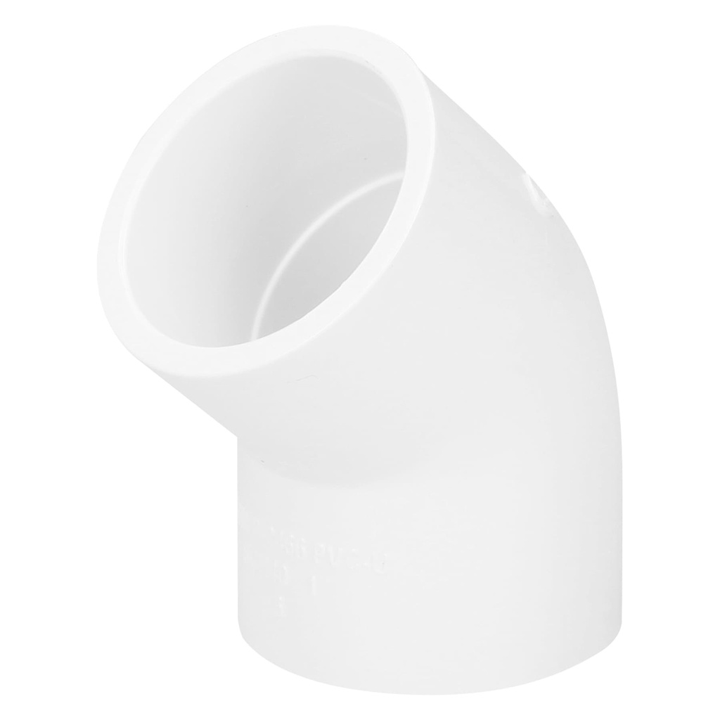 [PVC-863] Codo 45° de PVC de 1", Foset