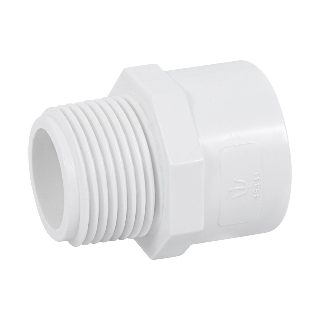 [PVC-613] Adaptador macho de PVC de 1", Foset