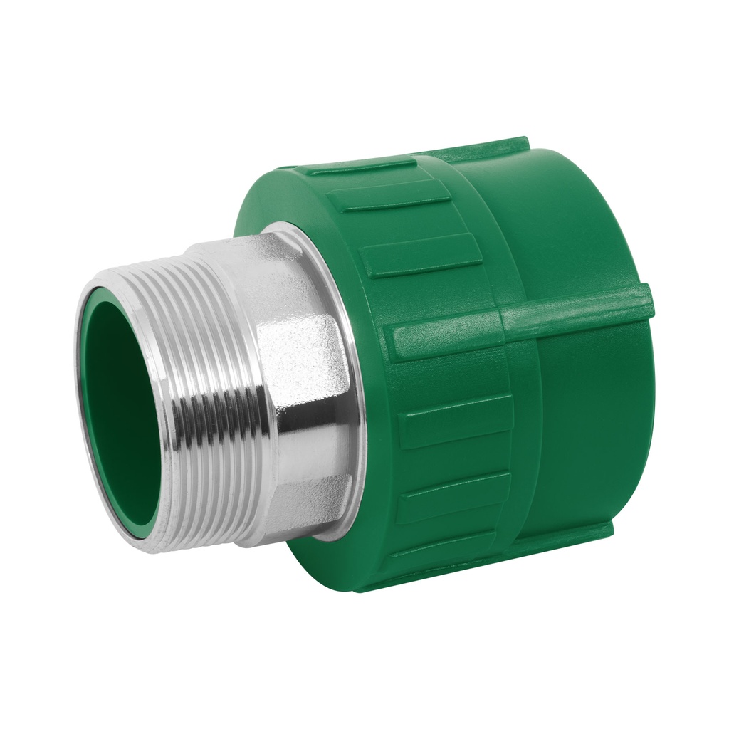 [CV-616] Adaptador PPR 2" macho con inserto metálico, Foset