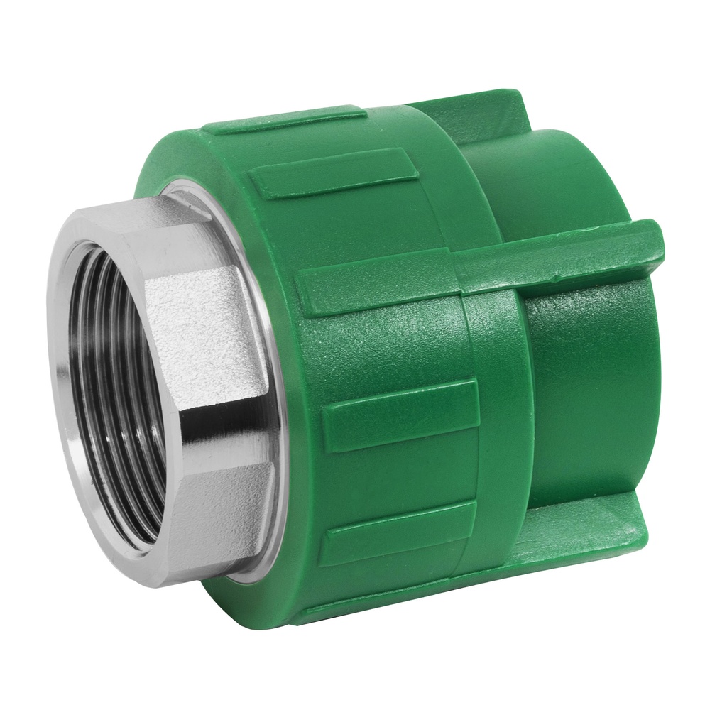 [CV-604] Adaptador PPR 1-1/4" hembra con inserto metálico, Foset
