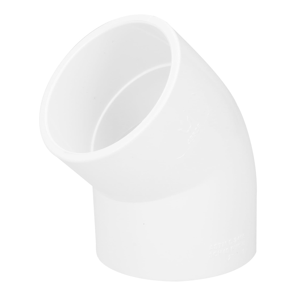 [PVC-866] Codo 45° de PVC de 2", Foset