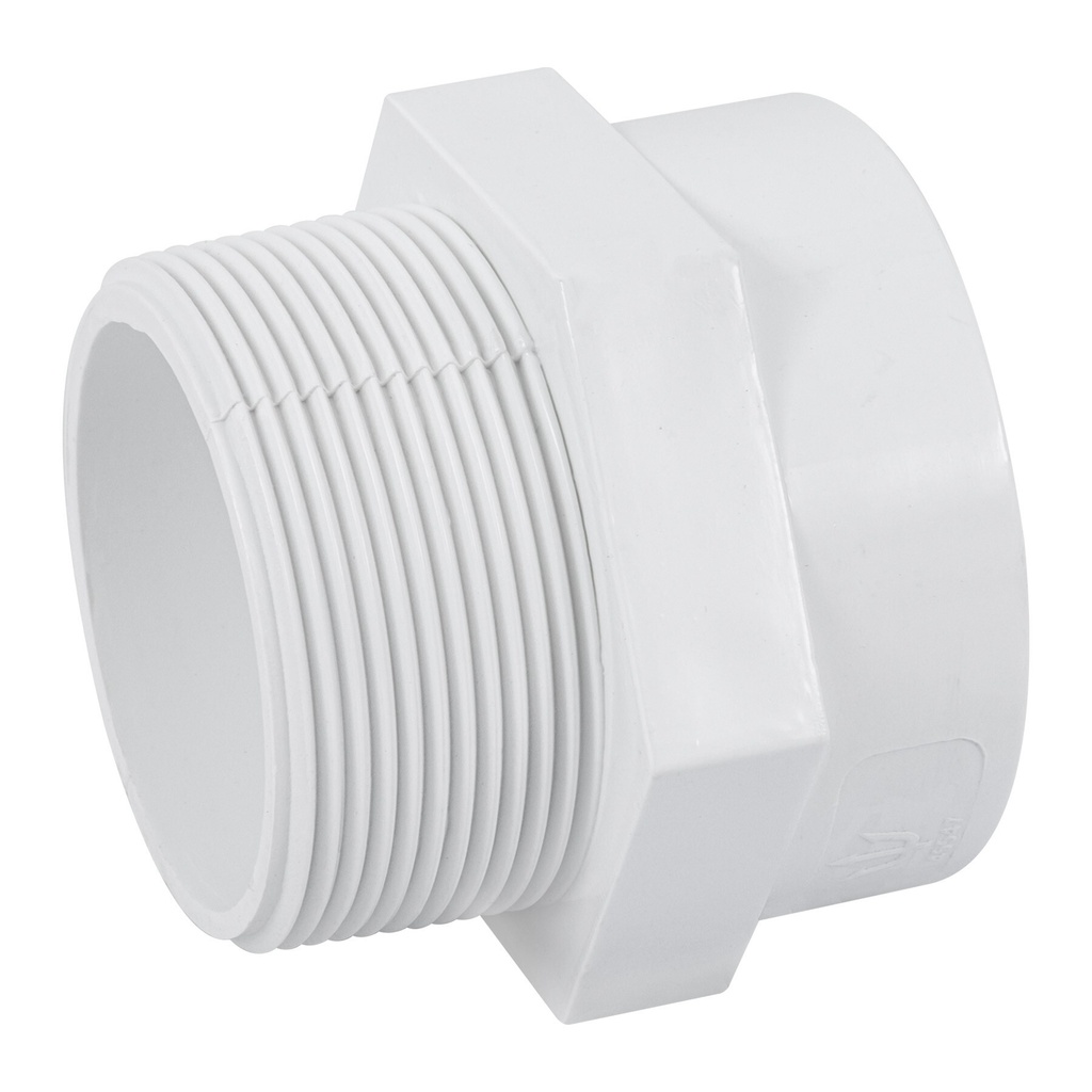 Adaptador macho de PVC de 2", Foset