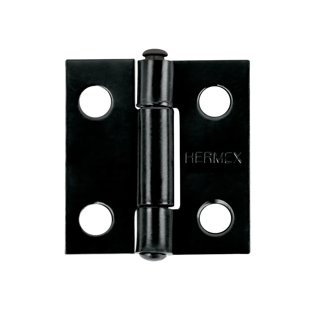 [BR-106] Bisagra rectangular 1" negra, Hermex