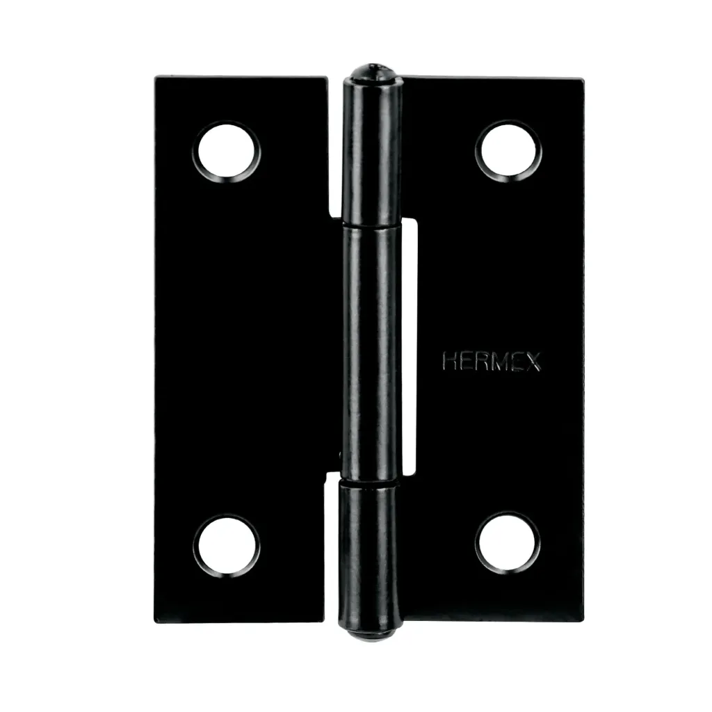 [BR-206] Bisagra rectangular 2' negra, HERMEX