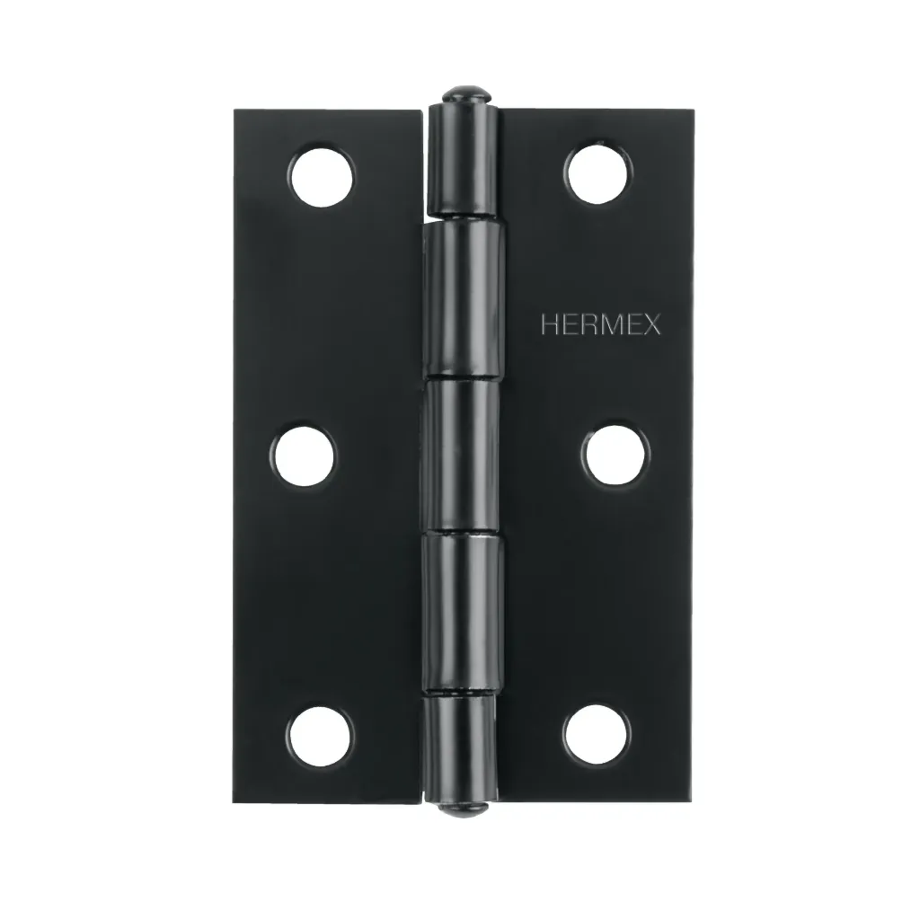 [BR-256] Bisagra rectangular 2-1/2' negra, HERMEX