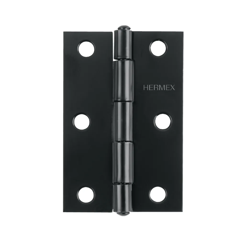 Bisagra rectangular 3-1/2" negra, Hermex