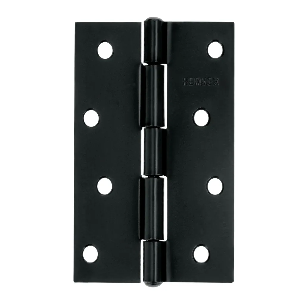 Bisagra rectangular 4" negra, Hermex