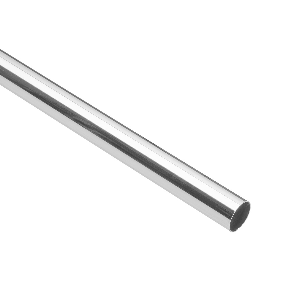 [TR-518] Tubo redondo para clóset, 1.8 m, acero cromado, HERMEX