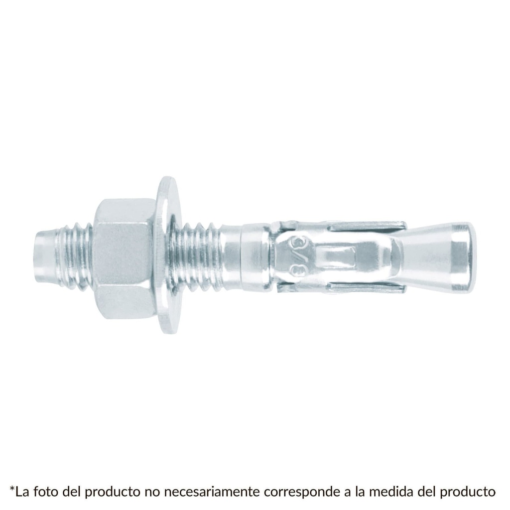 [TAE-3/8A2G] Caja con 50 taquetes arpón de 3/8" x 2-3/4", Fiero