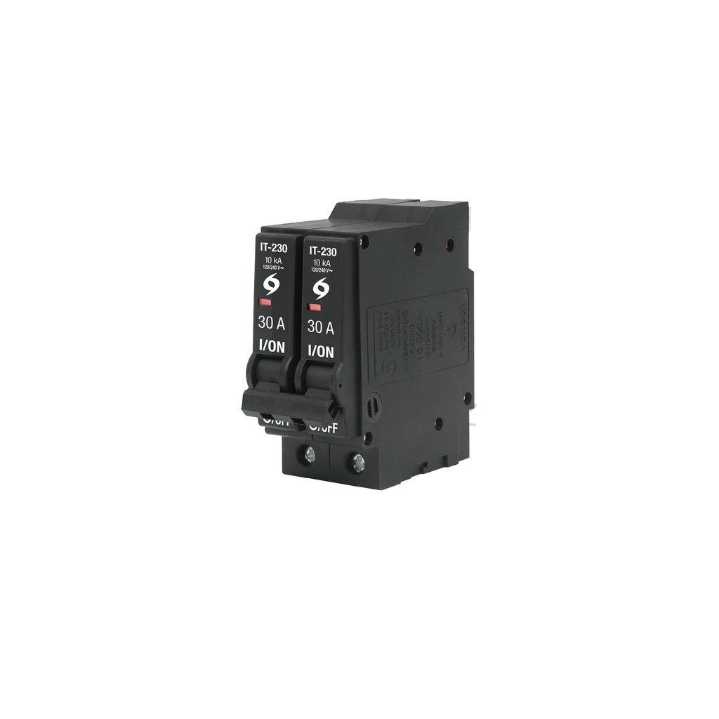 [IT-230] Interruptor de 2 polos 30A, enchufable, VOLTECK