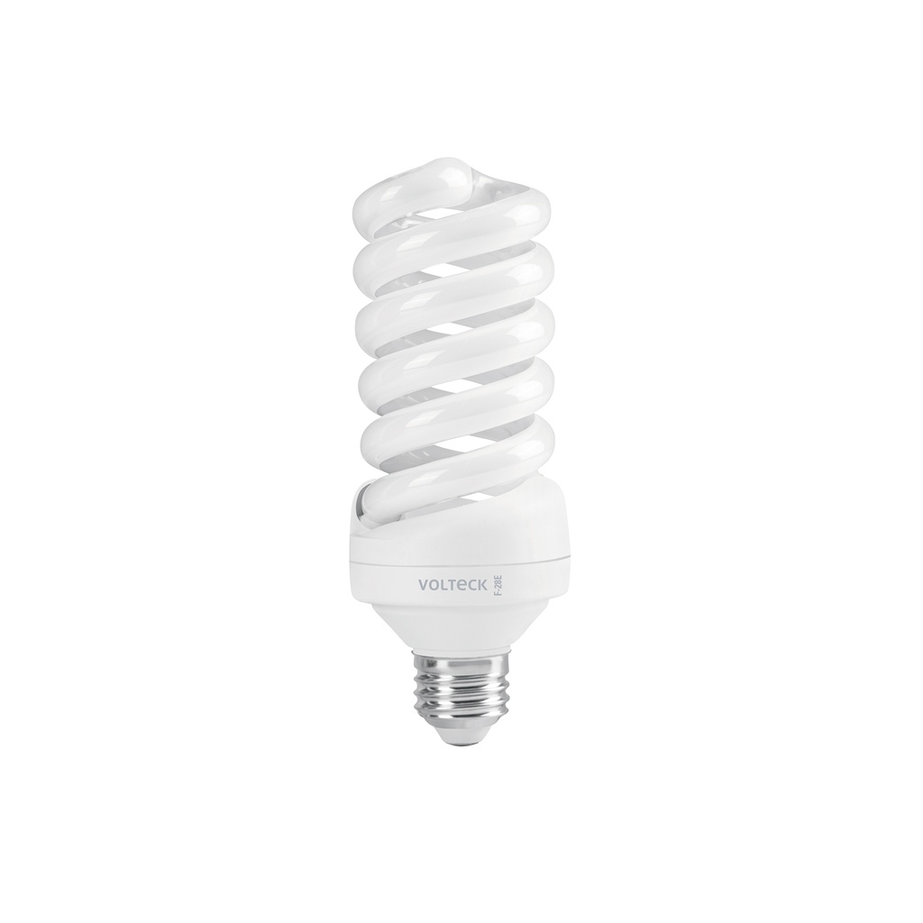[F-28E] Lámpara espiral T4 28 W luz de día en blíster, Volteck