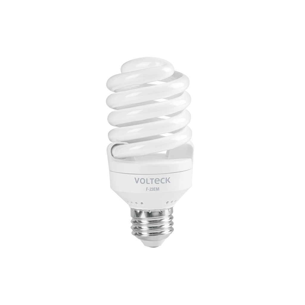 [F-23EM] Lámpara espiral mini T2 23 W luz de día en blíster, VOLTECK