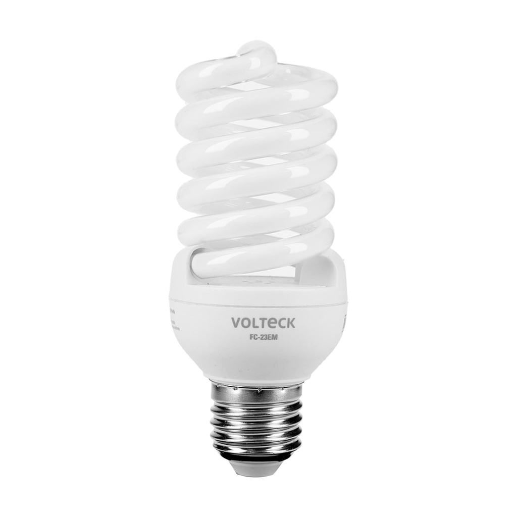 [FC-23EM] Lámpara espiral mini T2 23 W luz cálida en blíster, VOLTECK