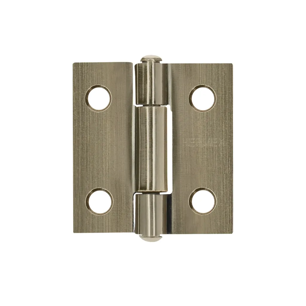 [BR-102] Bisagra rectangular 1" latón antiguo, Hermex