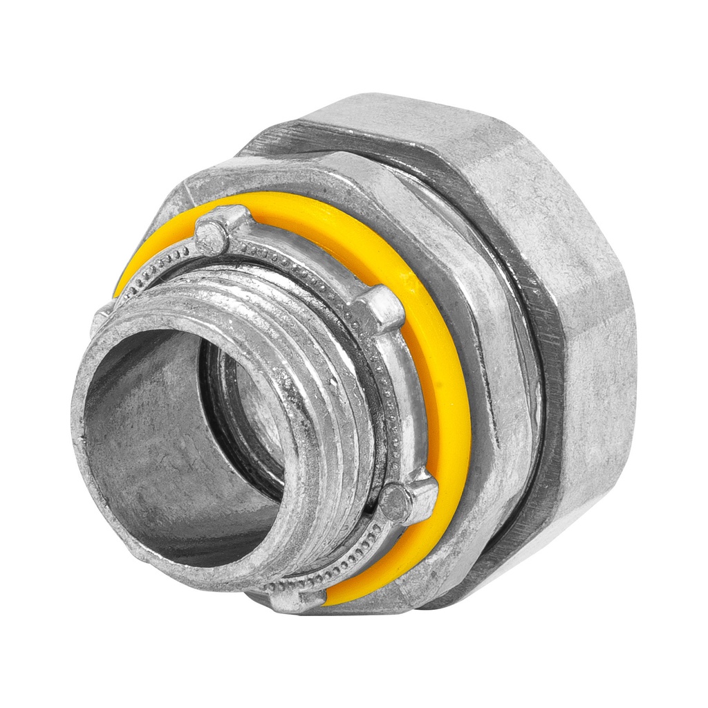 [CLQ-1/2R] Conector recto 1/2" para tubo liquid tight, Volteck