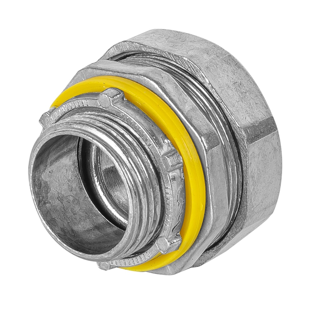 [CLQ-3/4R] Conector recto 3/4" para tubo liquid tight, Volteck