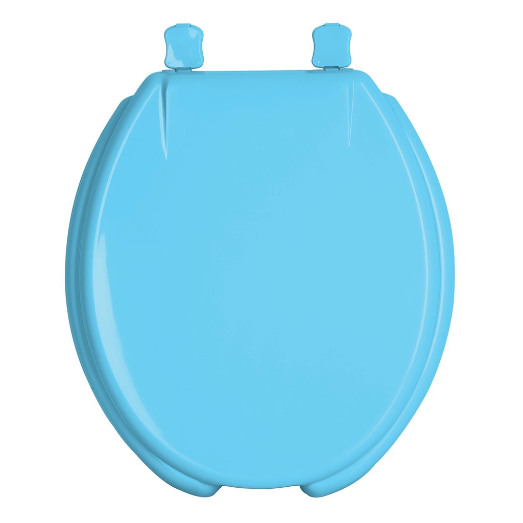 [AWC-40Z] Asiento redondo con tapa para WC, abierto, azul, FOSET