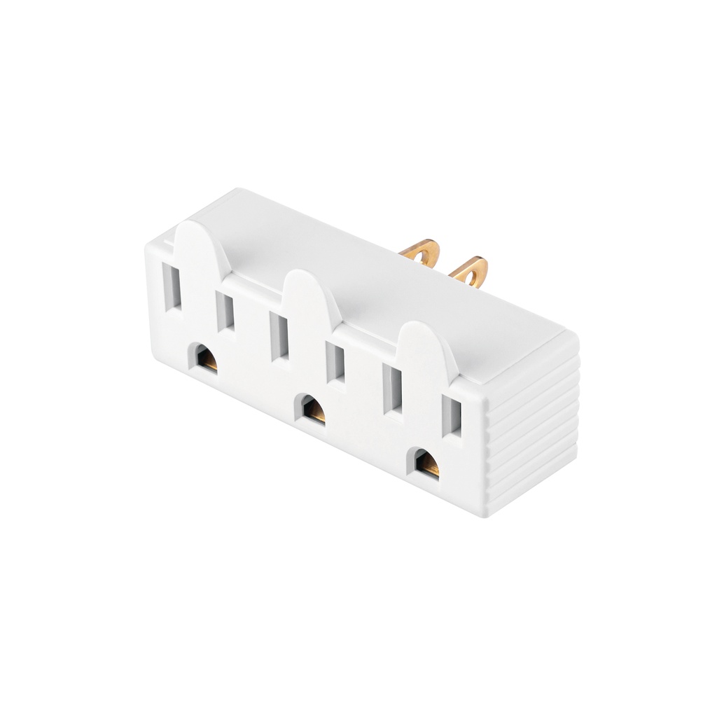[MUL-320G] Multicontacto de barra triple aterrizado, a granel, VOLTECK