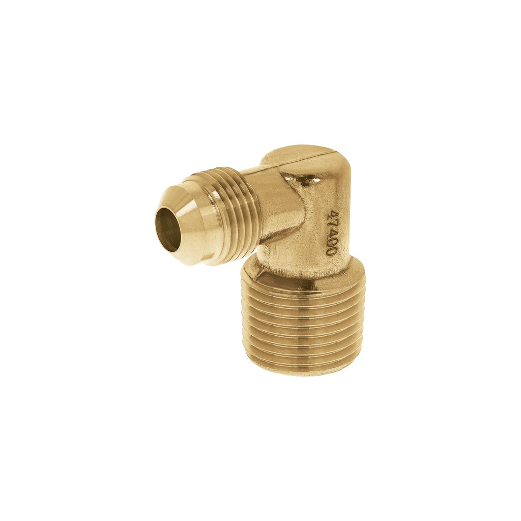 [CLG-511] Codo terminal a 90° de latón 3/8 x 1/2", Foset