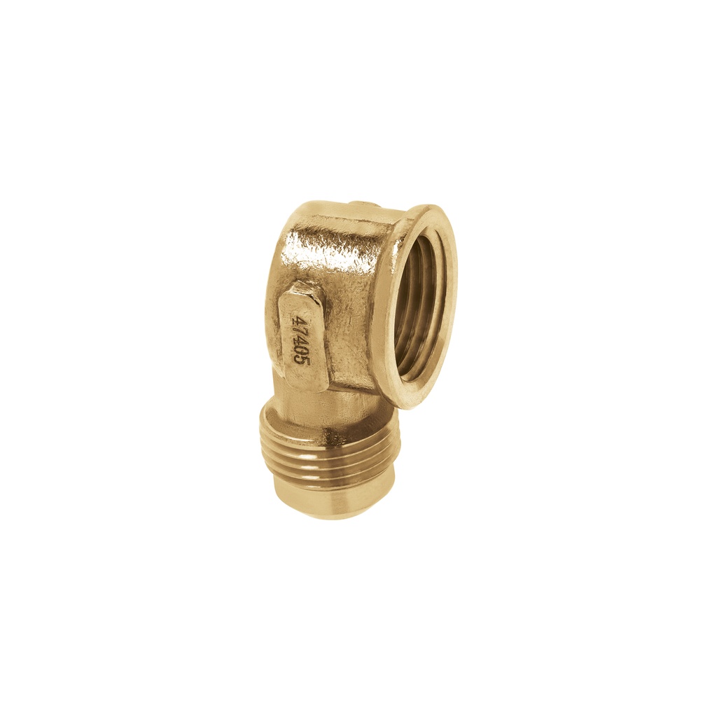 [CLG-523] Codo para estufa a 90° de latón de 1/2 x 1/2", Foset