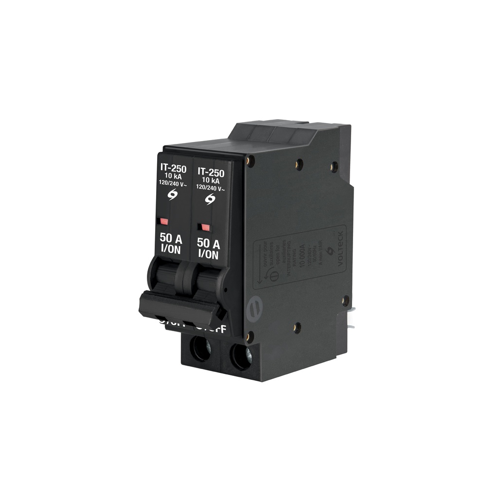 [IT-250] Interruptor de 2 polos 50A, enchufable, VOLTECK