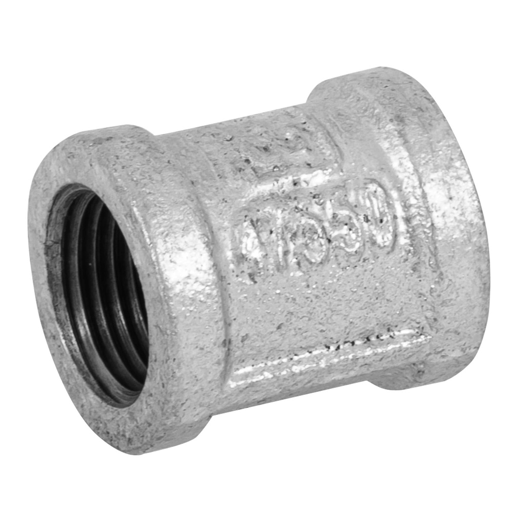 [CG-201] Cople reforzado de acero galvanizado de 1/2', FOSET