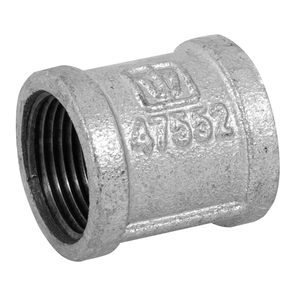 [CG-203] Cople reforzado de acero galvanizado de 1', FOSET