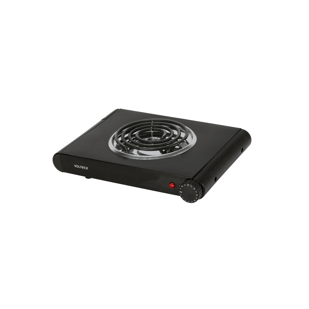 [PAEL-1CN] Parrilla eléctrica 1 quemador espiral, negra, Volteck