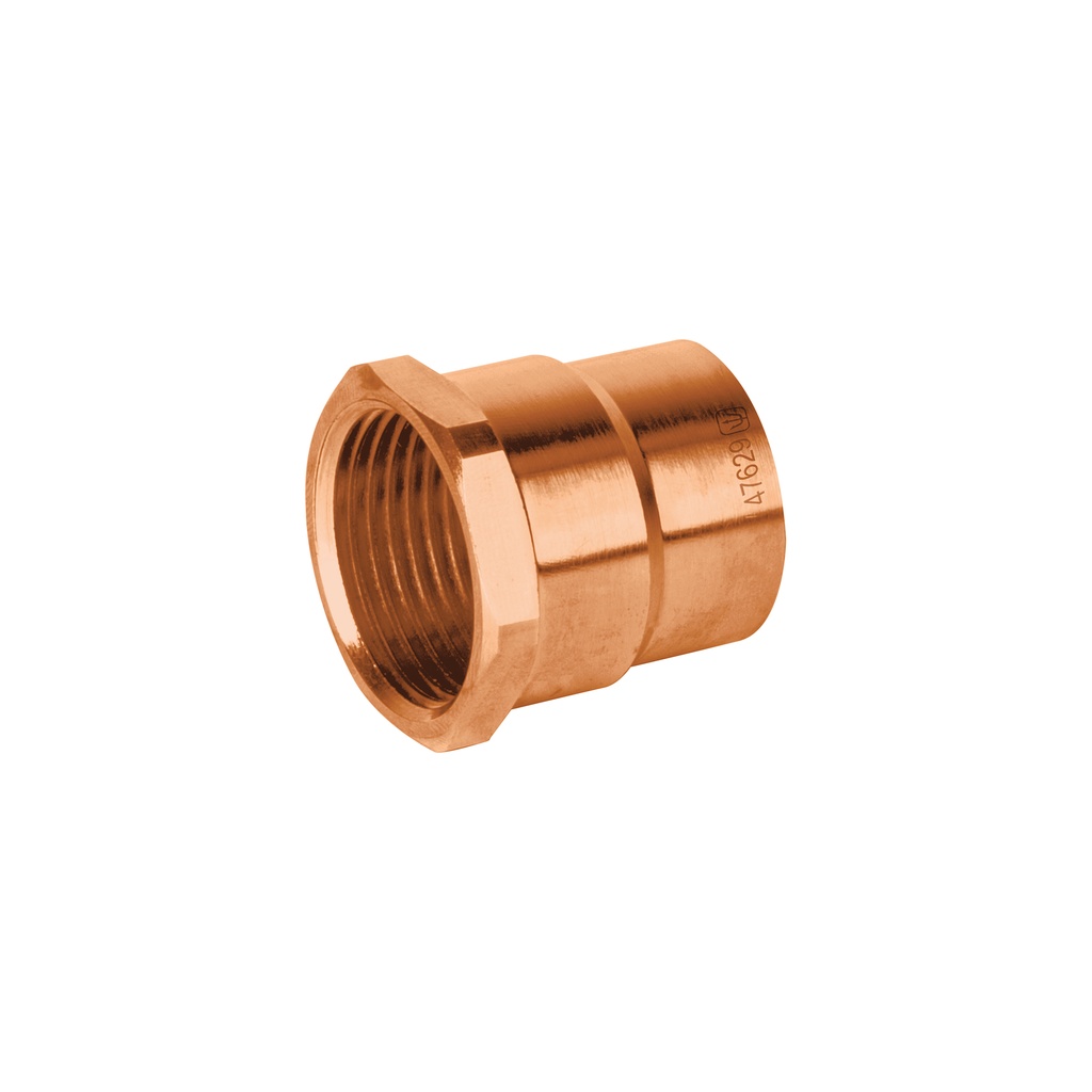 [CC-602B] Conector de cobre de rosca interior 3/4", Foset Basic