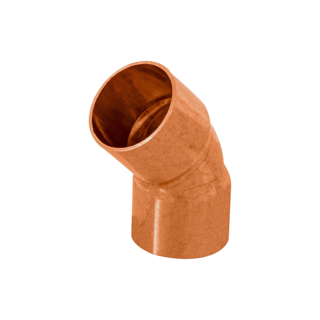 [CC-861B] Codo de cobre 45° de 1/2", Foset Basic