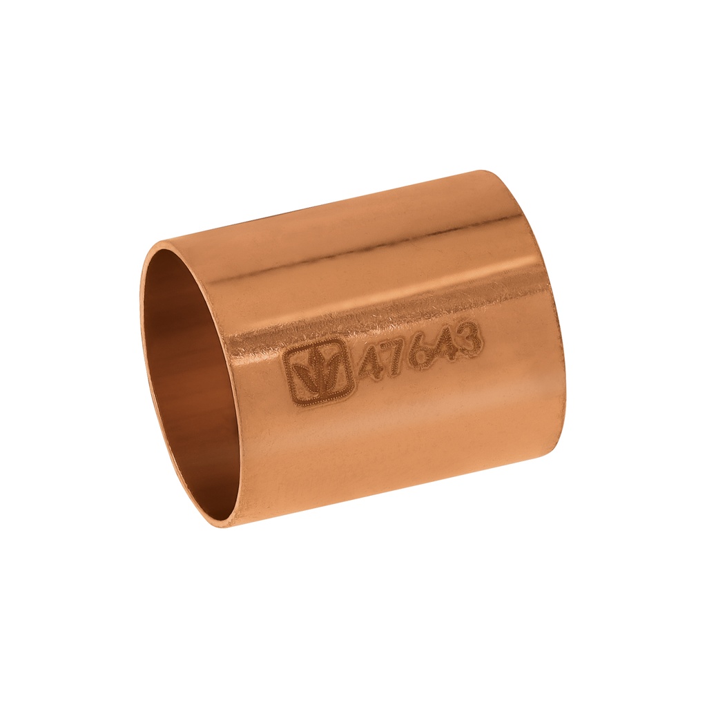 [CC-201B] Cople de cobre 1/2', sin ranura, FOSET BASIC