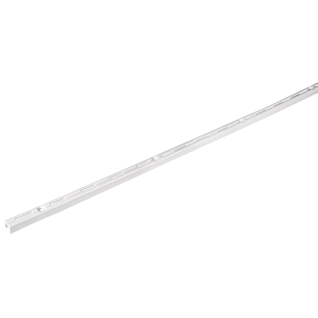 [SOMO-15CS] Cremallera sencilla blanca para ménsulas planas, 1.5m, Fiero