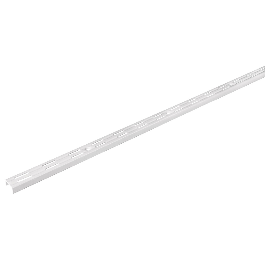 [SOMO-20CD] Cremallera doble blanca para ménsulas planas, 2m, FIERO