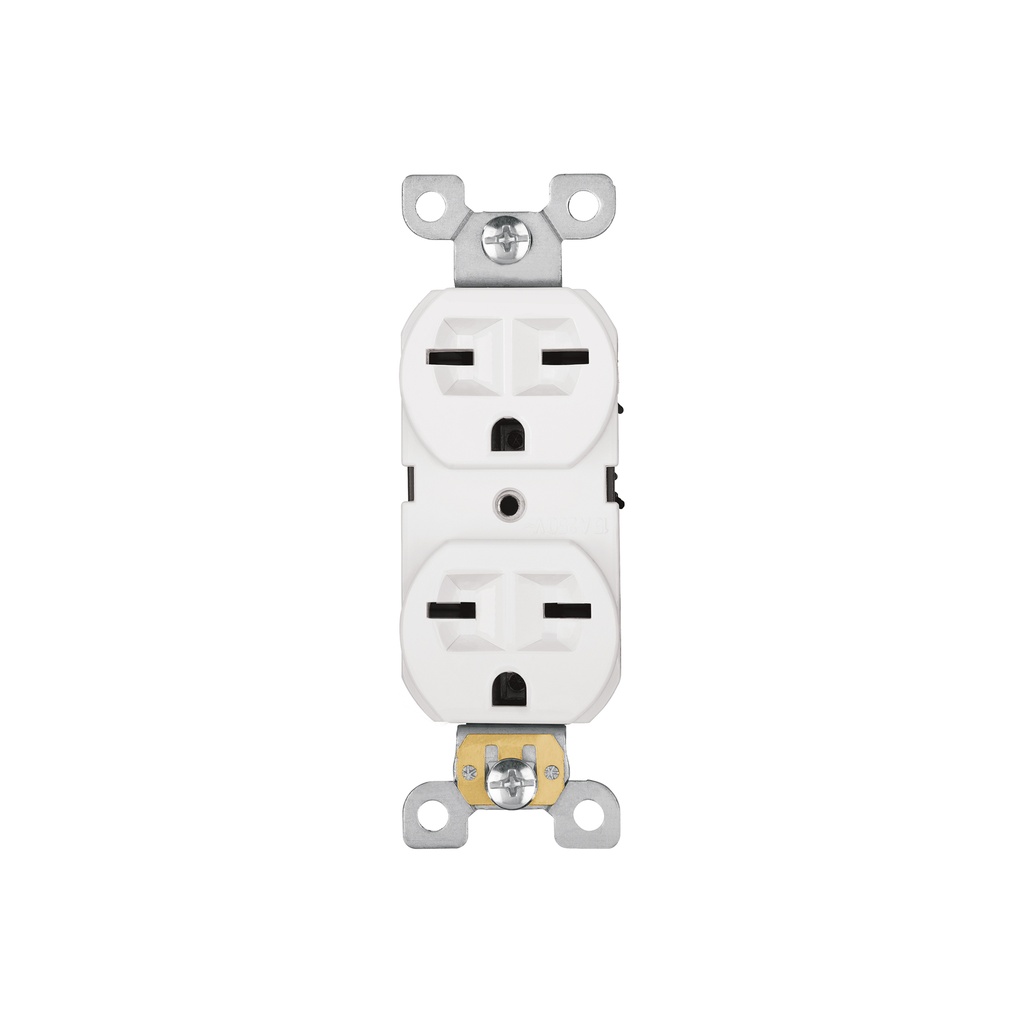[CODO-CHSB] Contacto dúplex, cara de chino, Standard, blanco, VOLTECK
