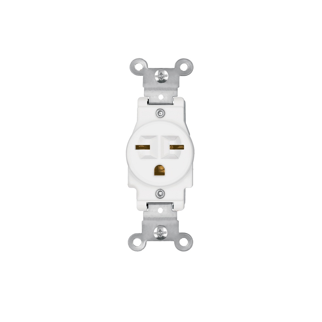 [COSE-CHSB] Contacto sencillo, cara de chino, Standard, blanco, VOLTECK