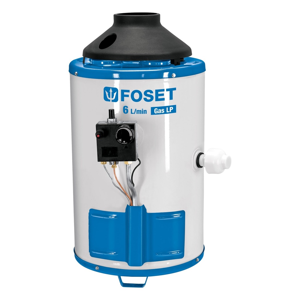 [CALE-6PA] Calentador de paso, rápida recup, 6L, 1 serv, gas LP, Foset