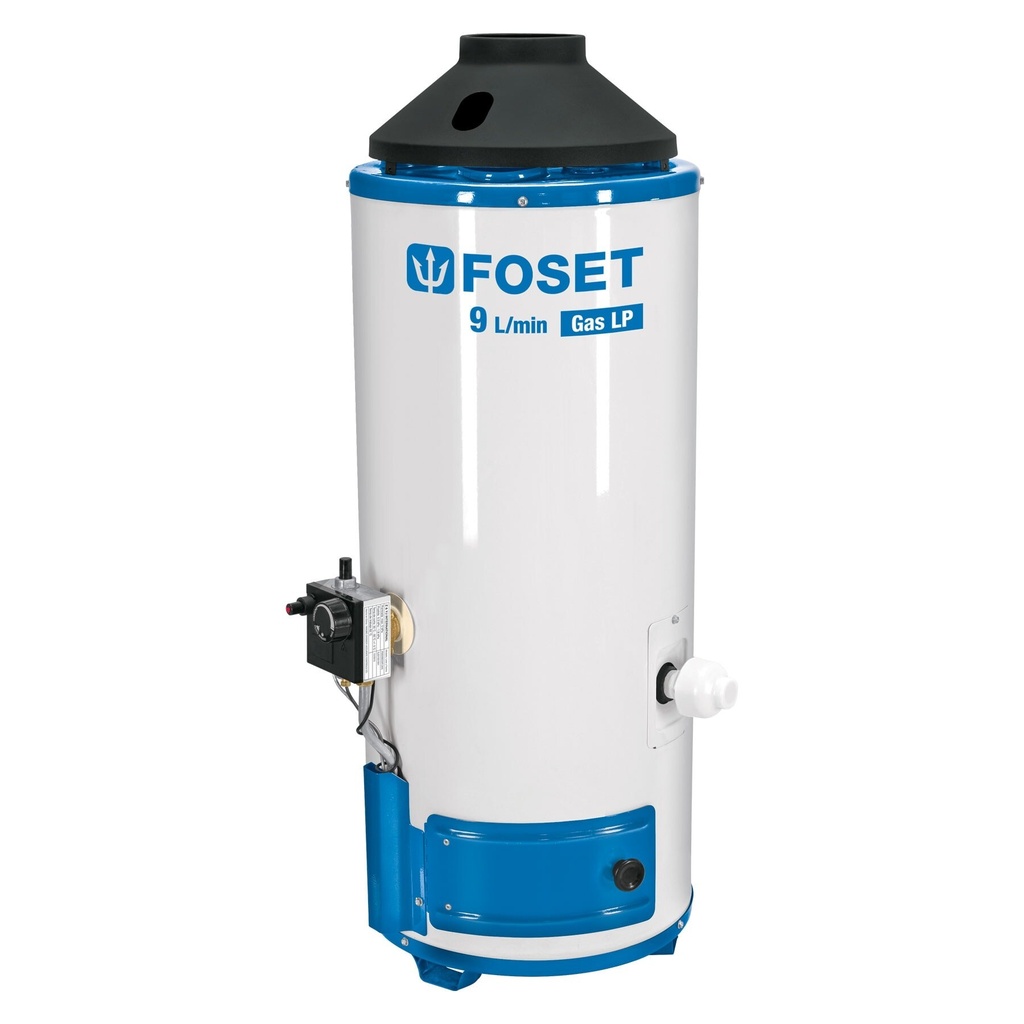 [CALE-9PA] Calentador de paso, rápida recup, 9L, 2 serv, gas LP, FOSET