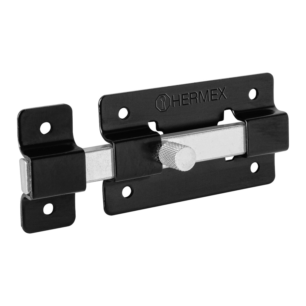 [PAN-36] Pasador de barra plana 3", negro, Hermex