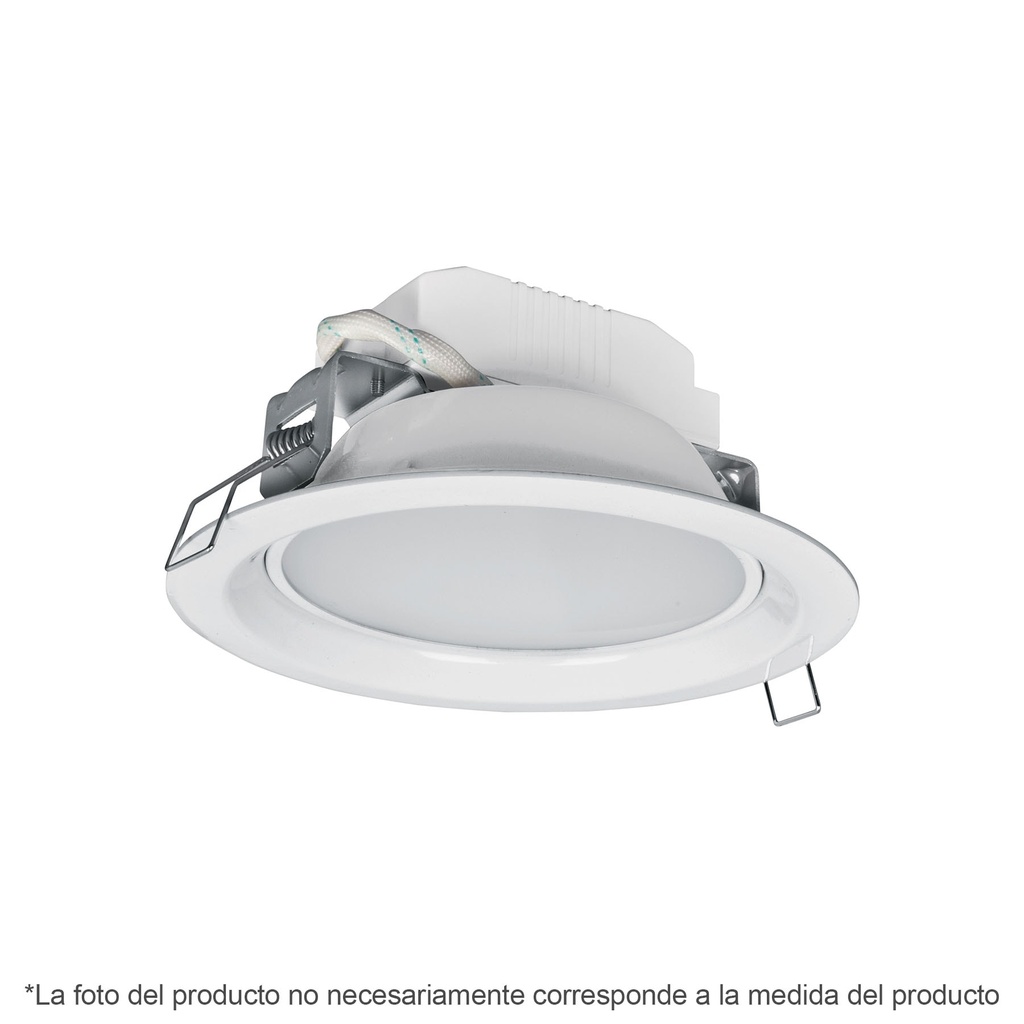 [EMP-100LC] Luminario LED empotrable 5 W 3000 K, redondo, VOLTECK