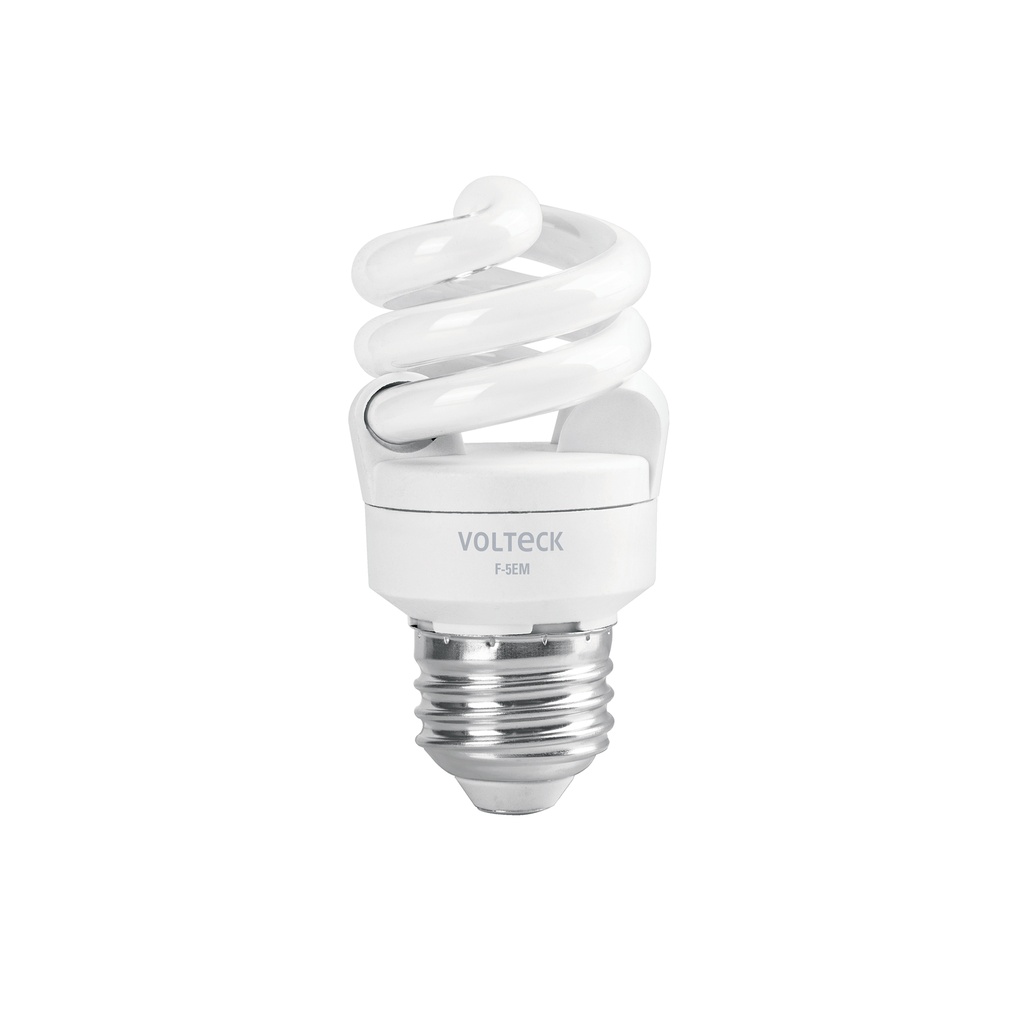 [F-5EM] Lámpara espiral mini T2 5 W luz de día en blíster, VOLTECK