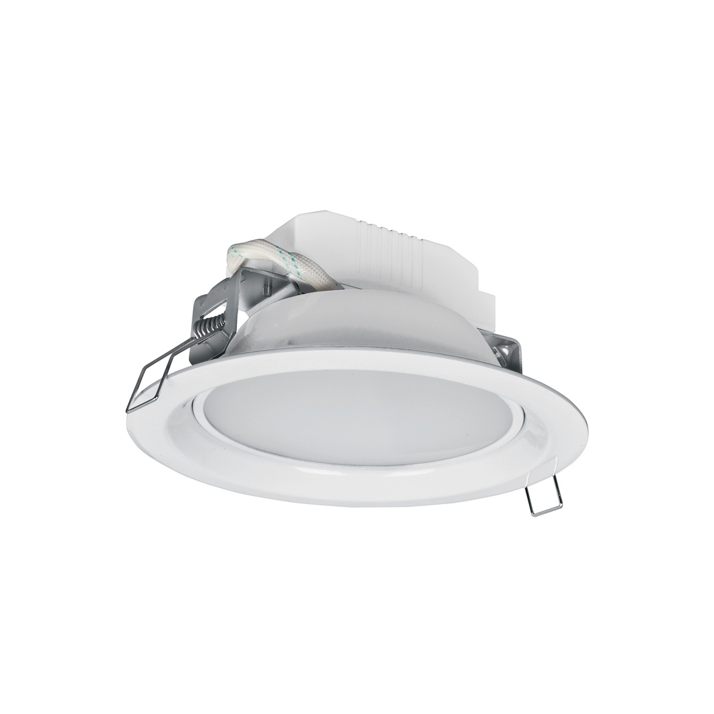 Luminario LED empotrado redondo de 6 W, luz de día, Volteck