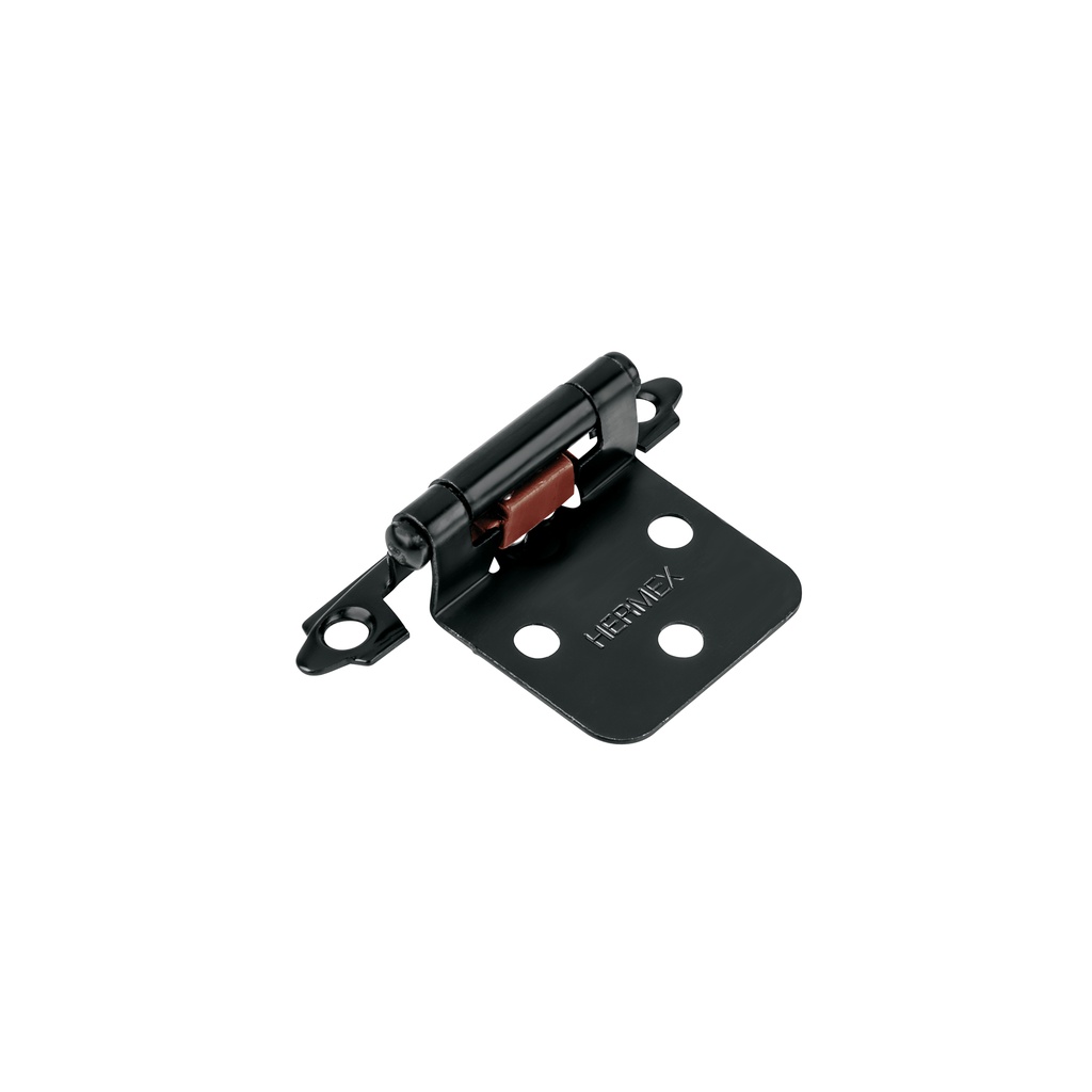 Bolsa con 2 bisagras parche de 7cm, negro, Hermex