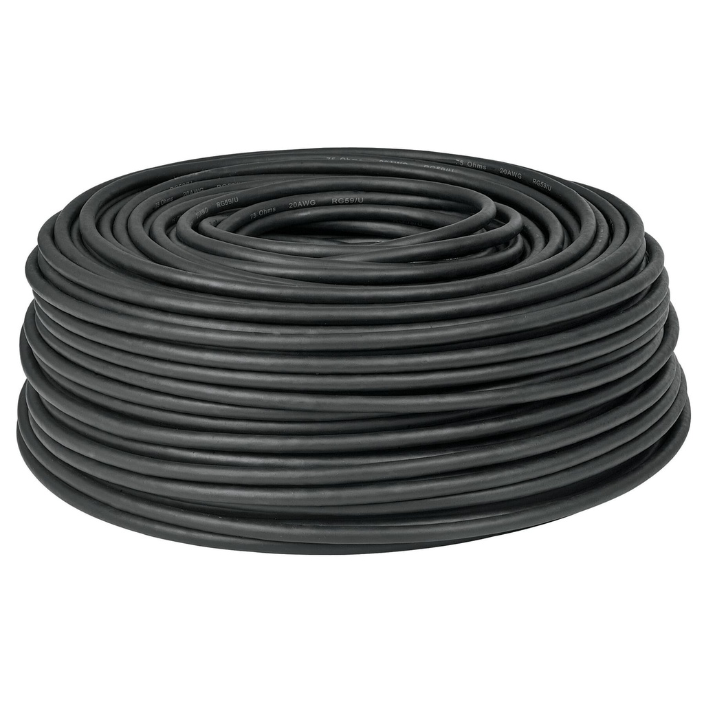 [CABCO-59] Metro de cable coaxial RG59 en rollo de 100 m, Volteck
