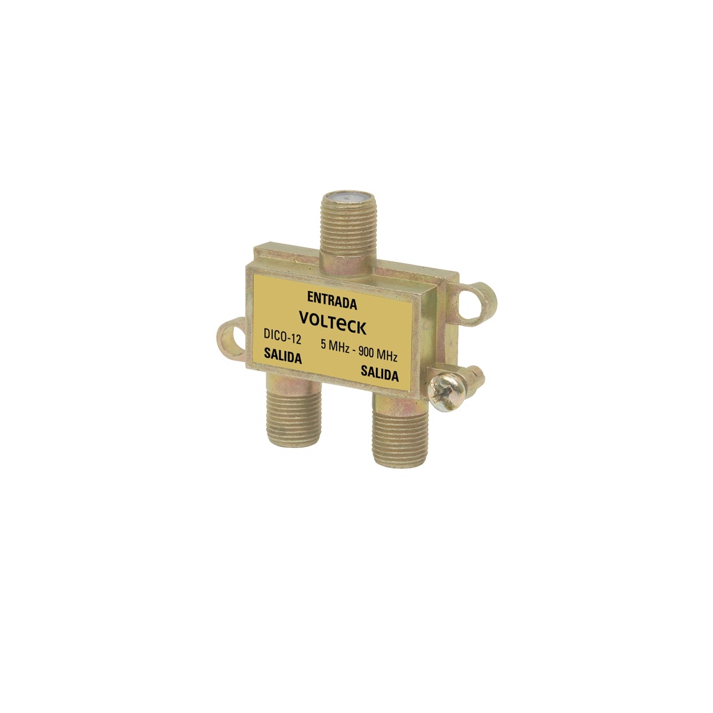 [DICO-12] Divisor coaxial de 1 entrada y 2 salidas, VOLTECK