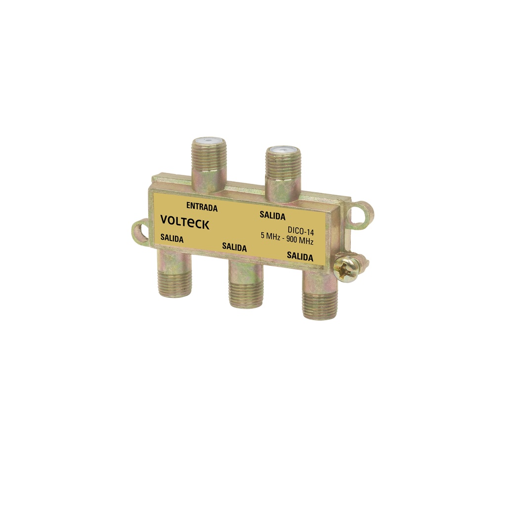 [DICO-14] Divisor coaxial de 1 entrada y 4 salidas, VOLTECK