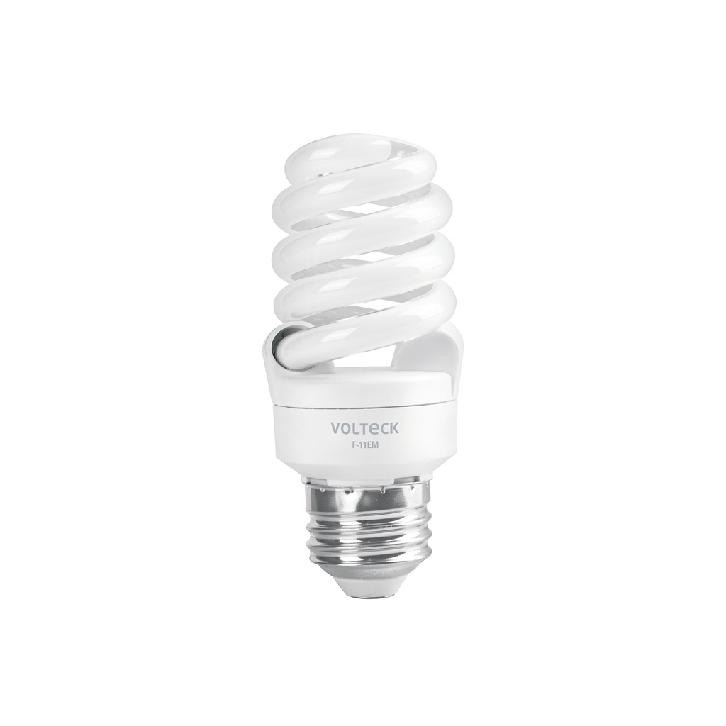 [F-11EM] Lámpara espiral mini T2 11 W luz de día en blíster, VOLTECK