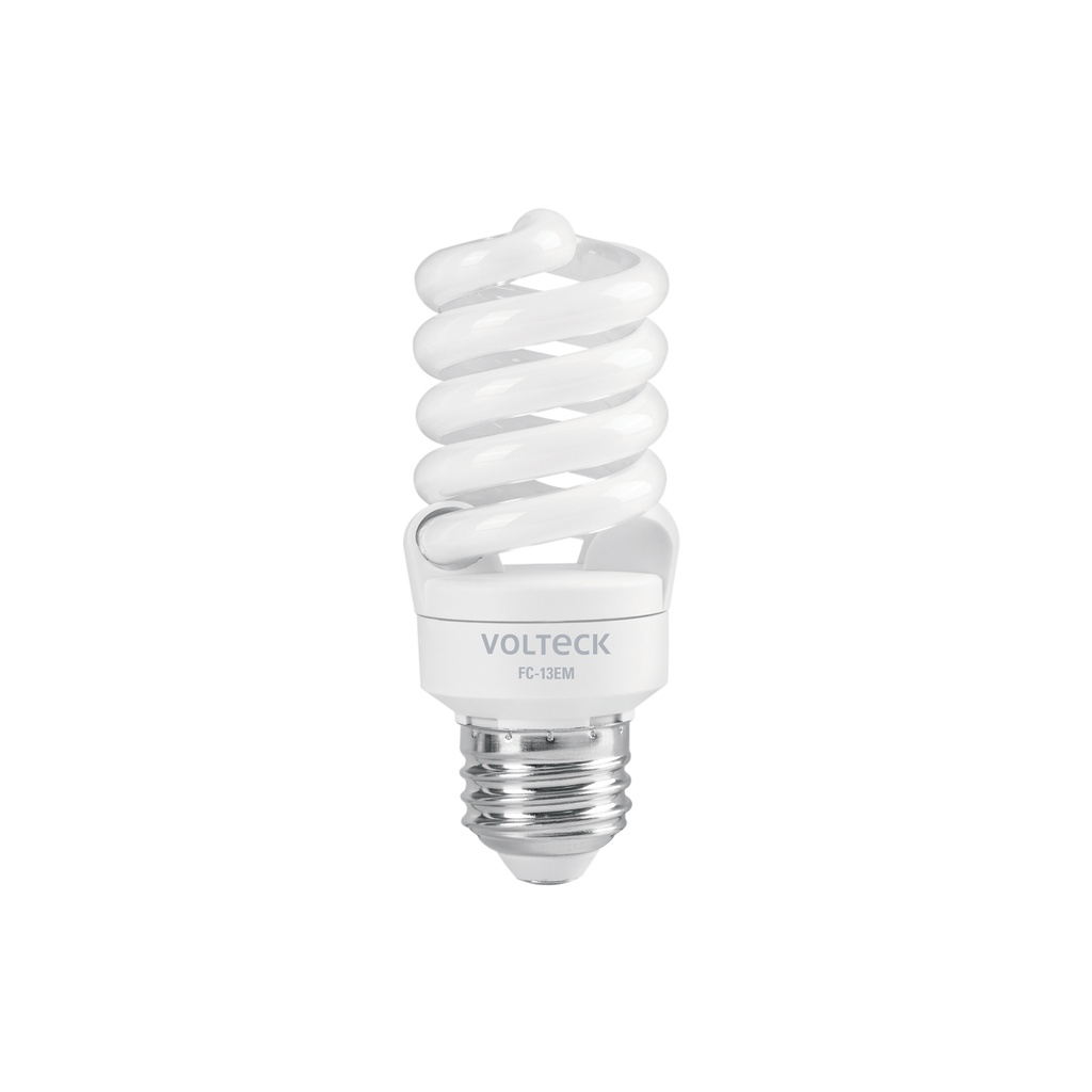 [F-13EM] Lámpara espiral mini T2 13 W luz de día en blíster, Volteck