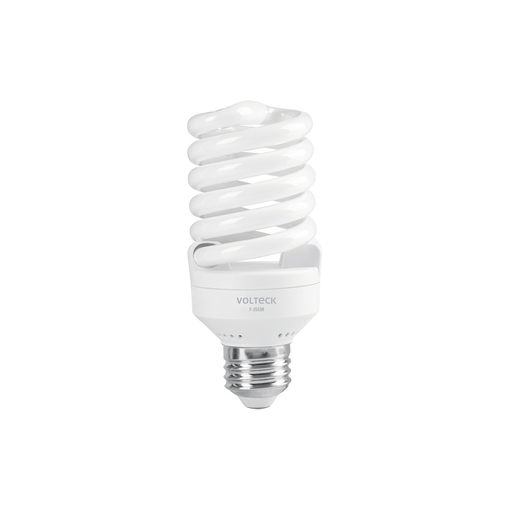 [F-25EM] Lámpara espiral mini T2 25 W luz de día en blíster, VOLTECK