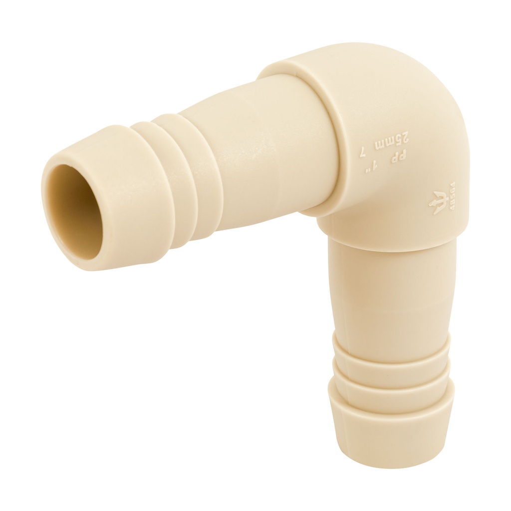 Codo 90° inserción de 1" de polipropileno, Foset