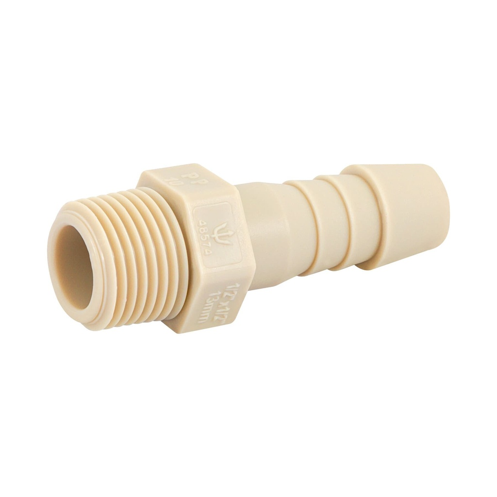 [CM-612] Adaptador inserción rosca exterior de 1/2" x 1/2", Foset